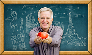 Rick Steves Classroom Europe blackboard