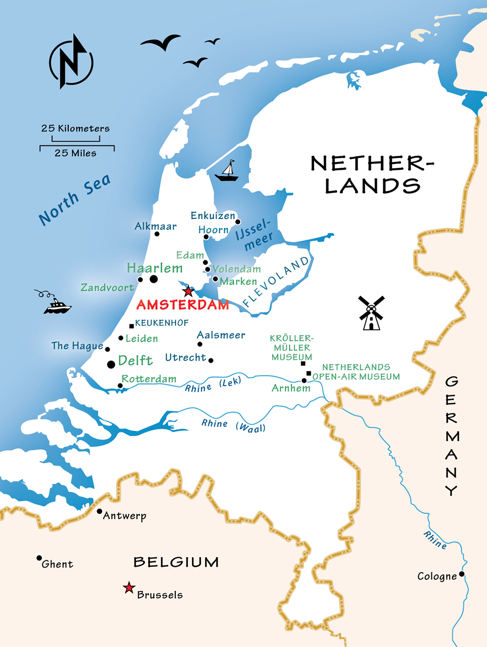 Netherlands map