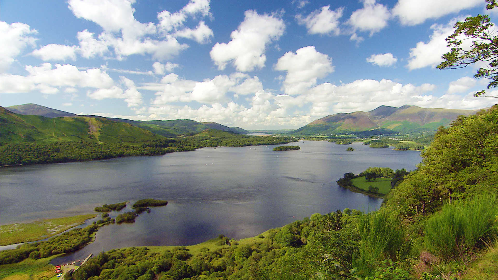 North England: Derwentwater in the Lake District